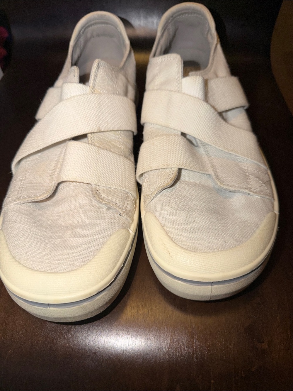 Keen Elsa IV Slip-On Canvas Sneakers in Off-White